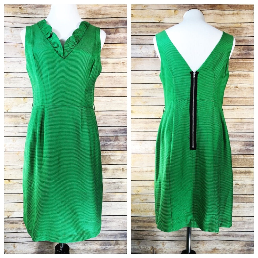Frock! By Tracy Reese Kelly Green Ruffle Dress